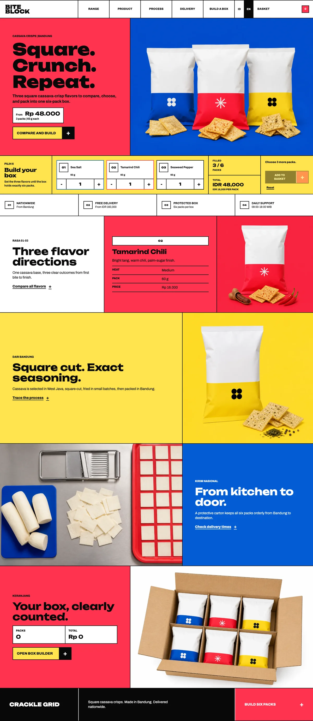 Crackle Grid: Home page