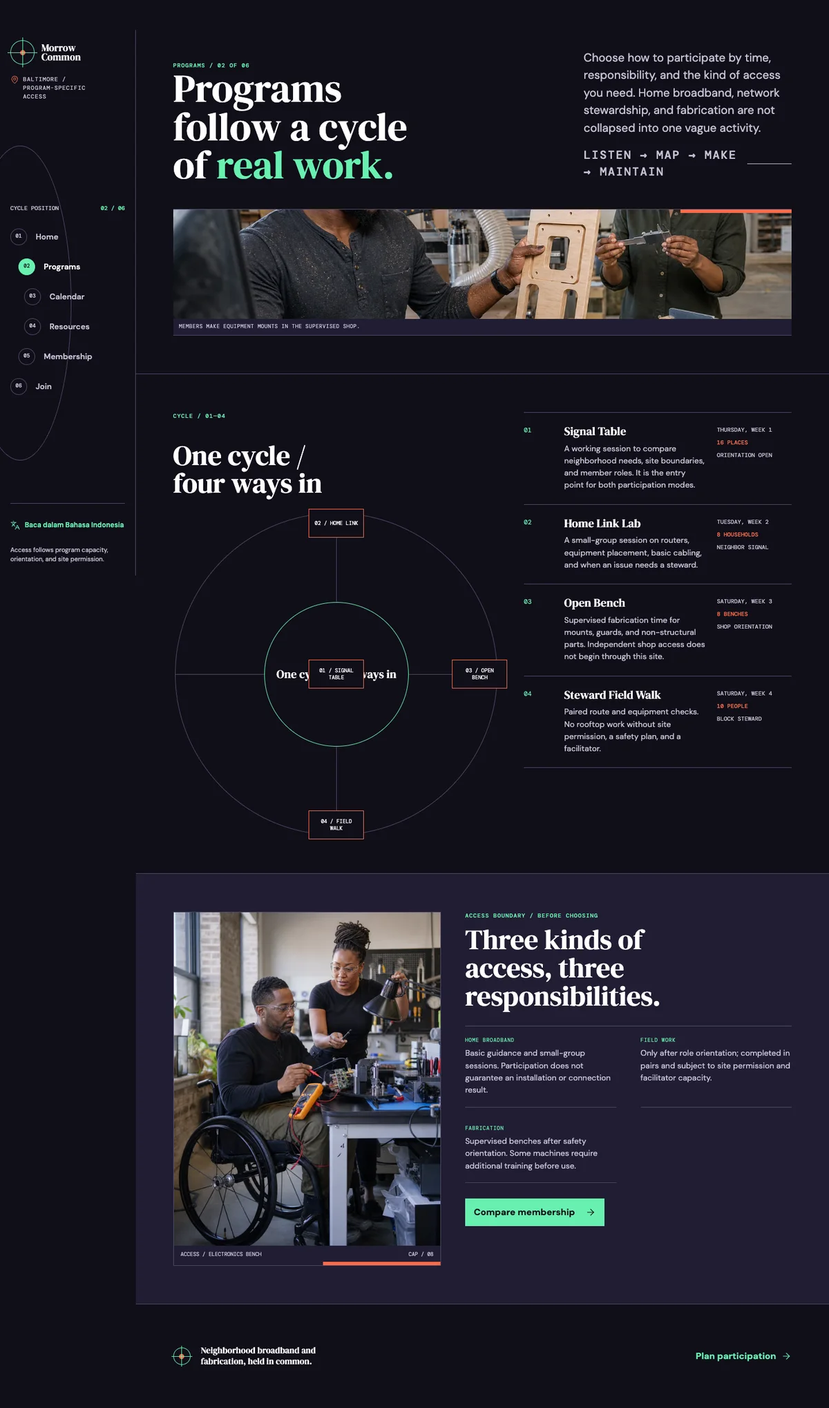Morrow Common: Programs page
