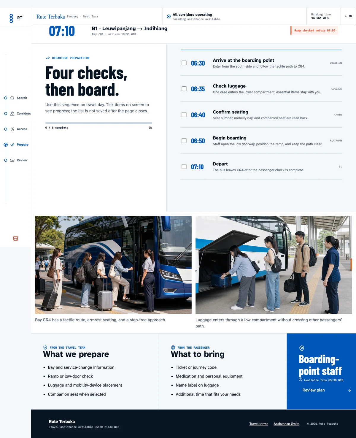 Rute Terbuka: Prepare page