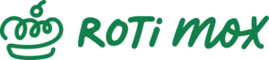 Logo resmi Roti MOX berwarna hijau